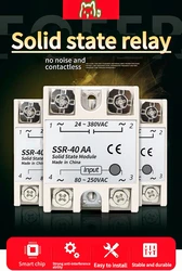 SSR-40AA 10/25/40/60/80/100AA single-phase solid-state relay module AC controlled AC