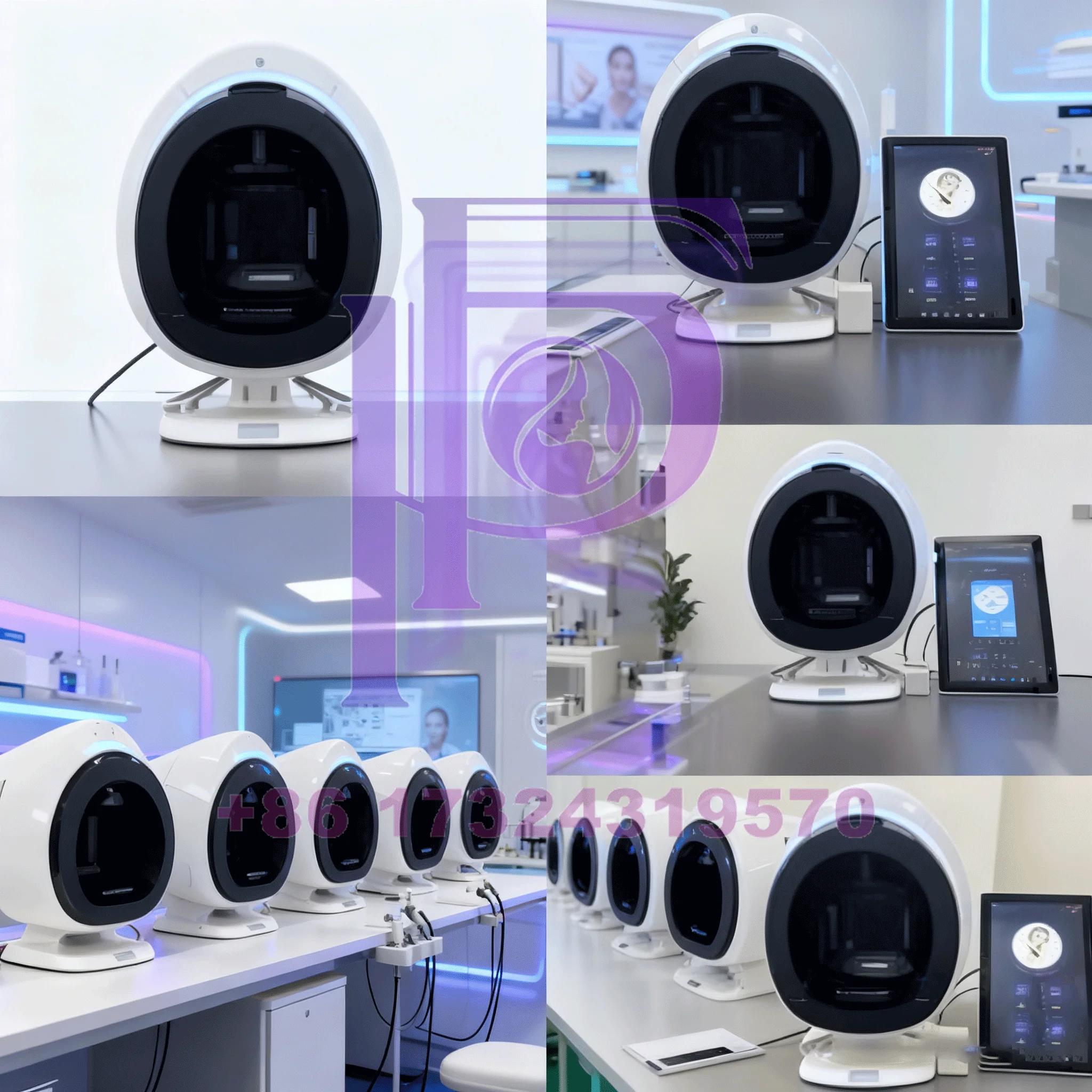 محلل احترافي للبشرة بالذكاء الاصطناعي ثلاثي الأبعاد، 36 ميجابكسل، قرص 15.6 بوصة، كشف الأشعة فوق البنفسجية، تصبغ ورطوبة، آلة تحليل الوجه في الصالونات #6