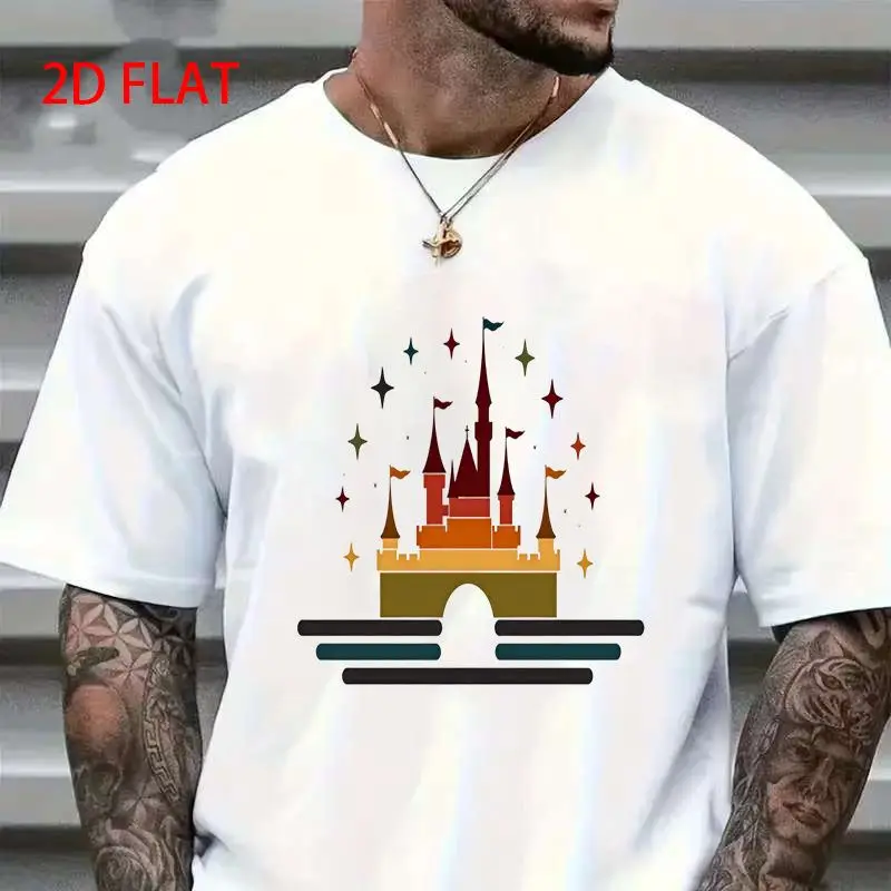 4pcs Durable Hot Stamping Set, 2D Flat Colorful Fantasy Castle Pattern - Heat Transfer Patch, -On, Suitable for T-Shirts, Jeans, Sweaters, Handbags, Pillows, Cushions - Heat Transfer