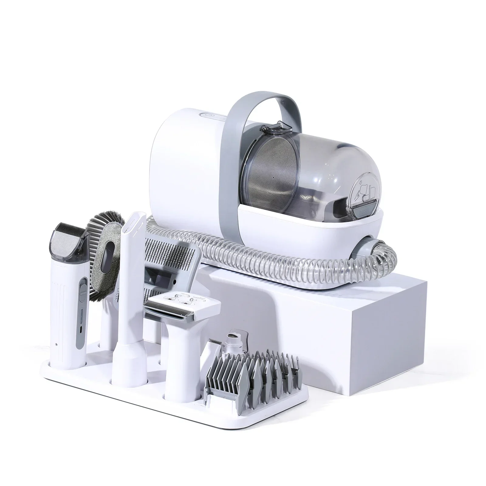 

Hot Multi-function 7 in 1 Pet Grooming Kit Dog Cat Hair Remover Deshedding Slicker Combs Brush Nail Grinder Kit Vaccum Cleaner