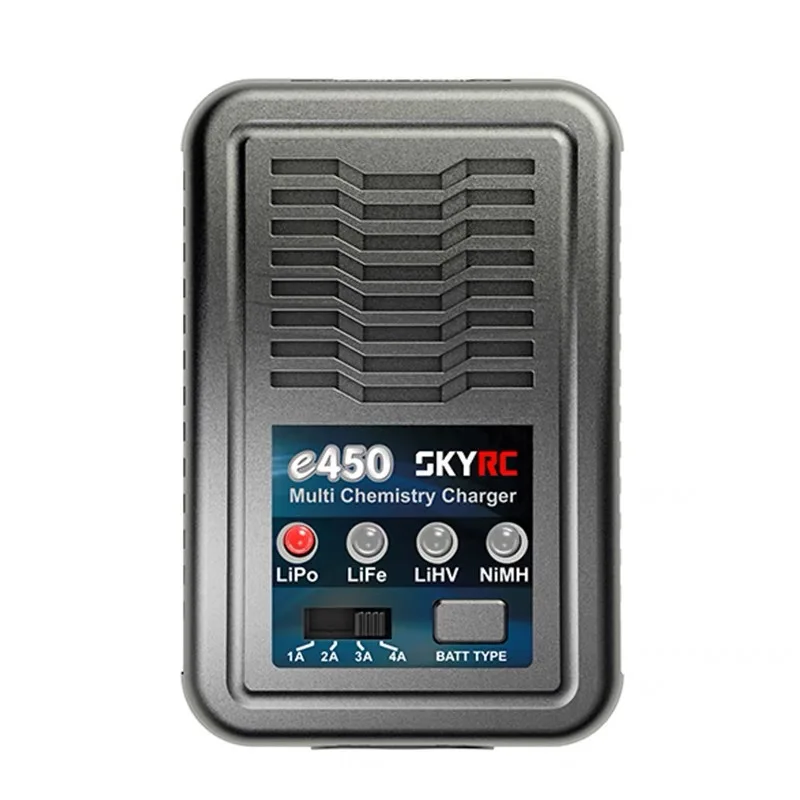 

For SKYRC Charging E450 50W 4A Multi Chemistry Charger 2-4S Grease/Lifetime/LiHV 6-8S NiMH Battery Charger