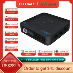 Vivicine-Proyector portátil P15 DLP 4K 3D, dispositivo con Android 9,0, 4G, 32G, Zoom 5G, Wifi, LED, BT, Airplay, para videojuegos