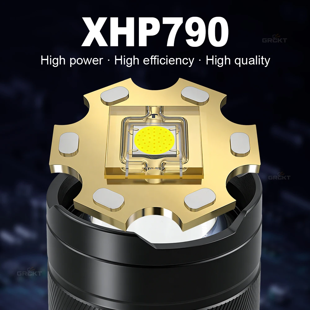 bright rechargeable flashlights for work Huccbs 2P High Lumens 1800, Magnetic Base High/low modes give you the precision that you need in all situations with a IPX4 rating that proves durability through rain or light water contact and a 1 meter impact resistance onto dirt and hard surfaces HANDY BRITE Ultra-Bright LED Cordless