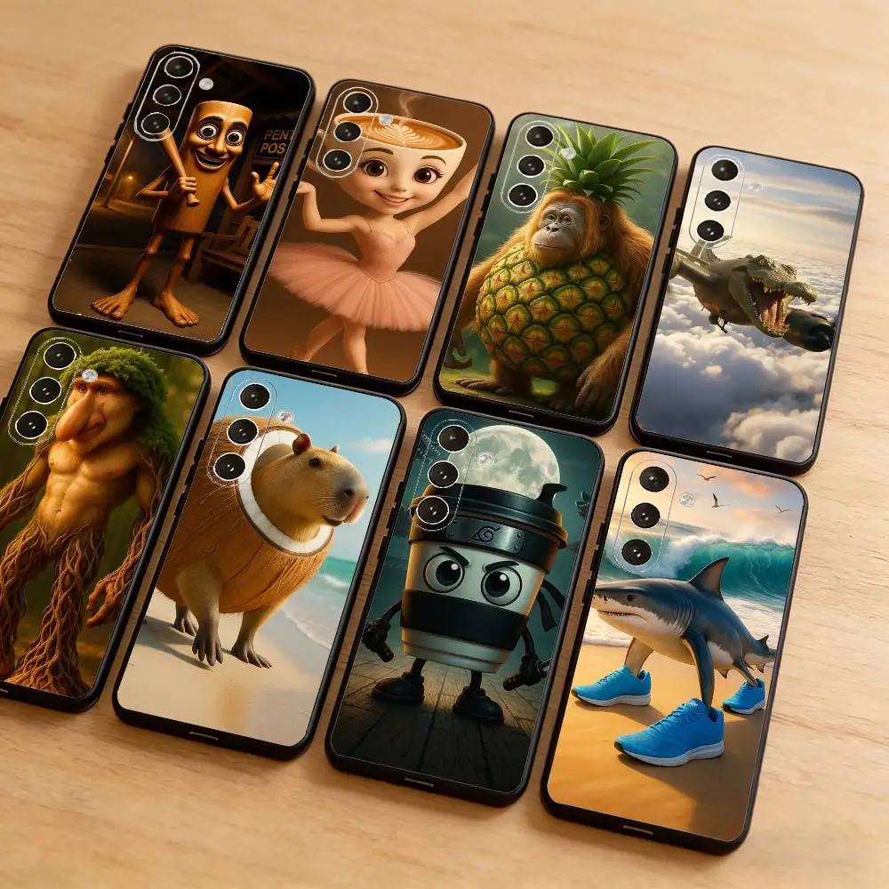 

Brainrot Animals Phone Case for Samsung Galaxy A20 A22 A31 A32 A52 A53 A72 TPU Cover