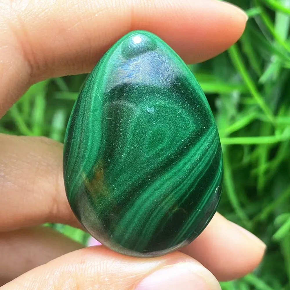 Natural malachite teardrop crystals and gemstone healing gifts, Reiki room decoration chakras