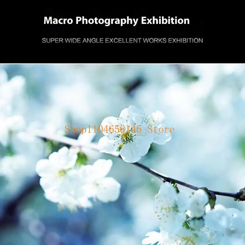 مجموعة عدسات ماكرو مزدوجة بزاوية واسعة جدًا 5asd تكبير 0.45x عدسة ماكرو متعددة الوظائف بزاوية واسعة للهواتف المحمولة #2