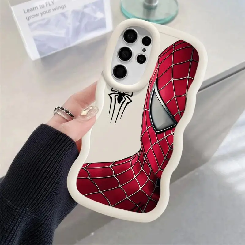 Marvel Sipider Man Case for Samsung S22 S20 S23 Plus A53 A33 S21 FE S24 S21 Ultra A73 A52 A32 A55 A54 A25 A23 A24 Luxury Shell