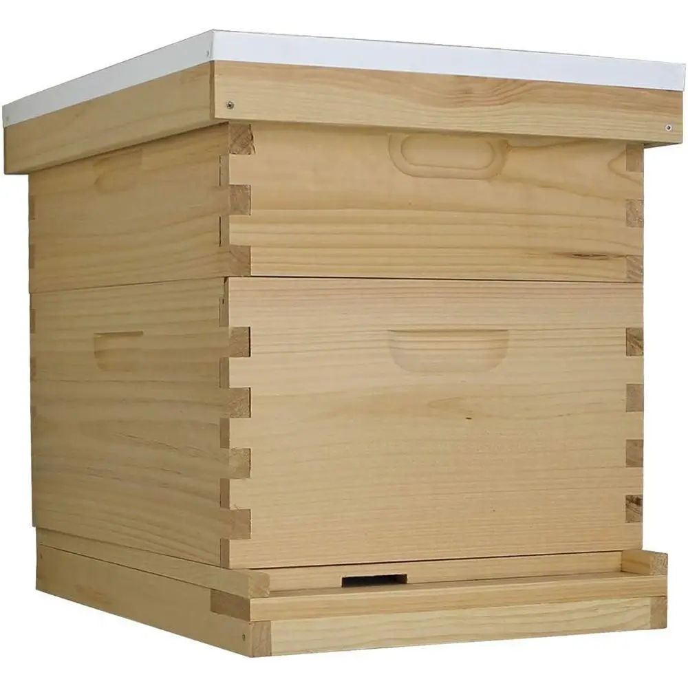 

Сделано в США Стартовый улей в комплекте с пчелами и основаниями 10, рама