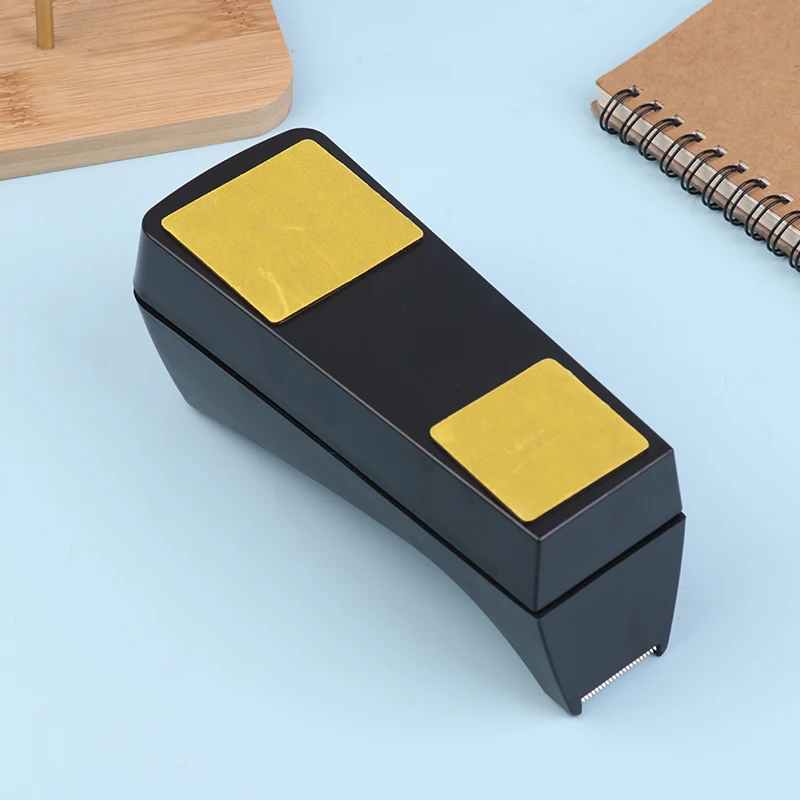 1Pc Black Desktop Mini Tape Dispenser Tape Cutter With Non-Slip Base Dispenser Tape Refill Dispenser For Office School Supplies