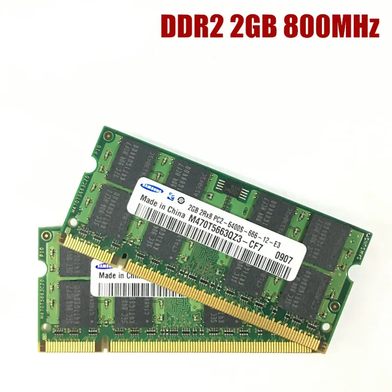 

Samsung DDR2 2GB PC2 5300S 6400S 2G 800 667 MHz Laptop Memory