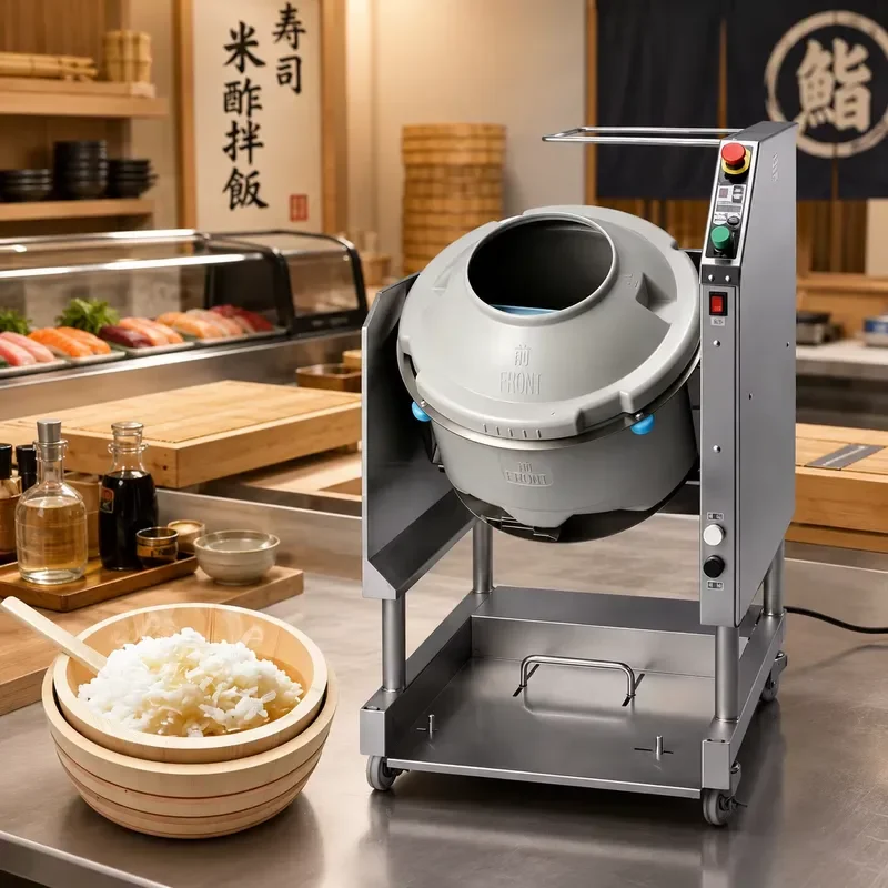 Mezcladora de Arroz y Vinagre para Sushi, de Acero Inoxidable de Grado Alimenticio 2026, para Cocina