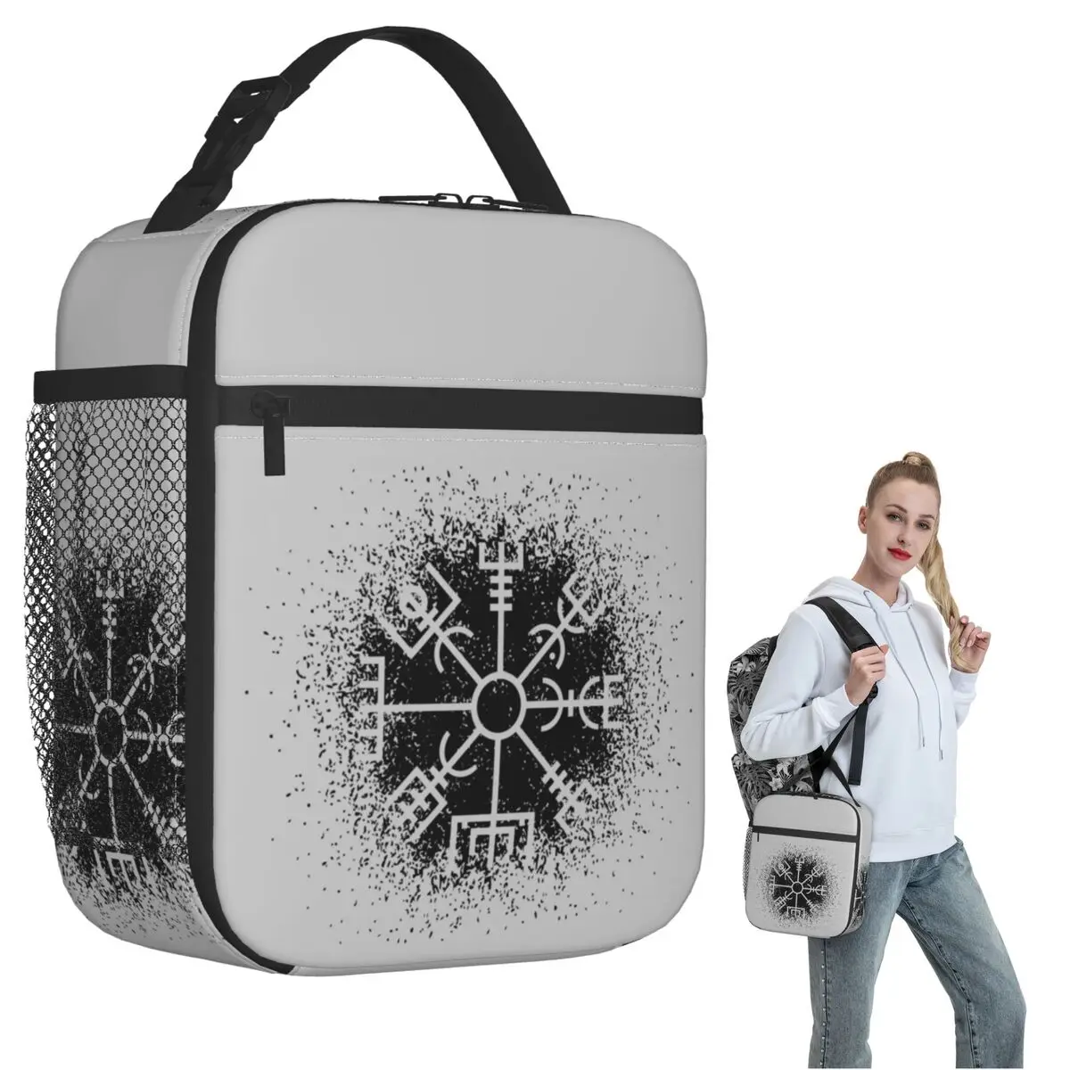 

Vegvisir компас викингов скандинавский символ изолированная сумка для обеда для женщин и детей герметичные коробки для еды термобокс для обеда сумка
