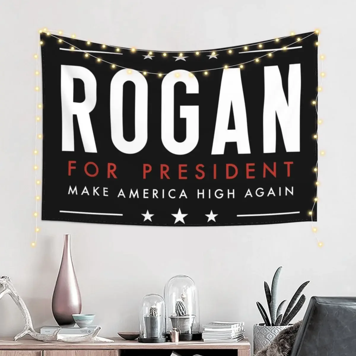 Joe Rogan for President Tapestry Room Decor For Girls Aesthetic Decoration Home Decoration Tapestry