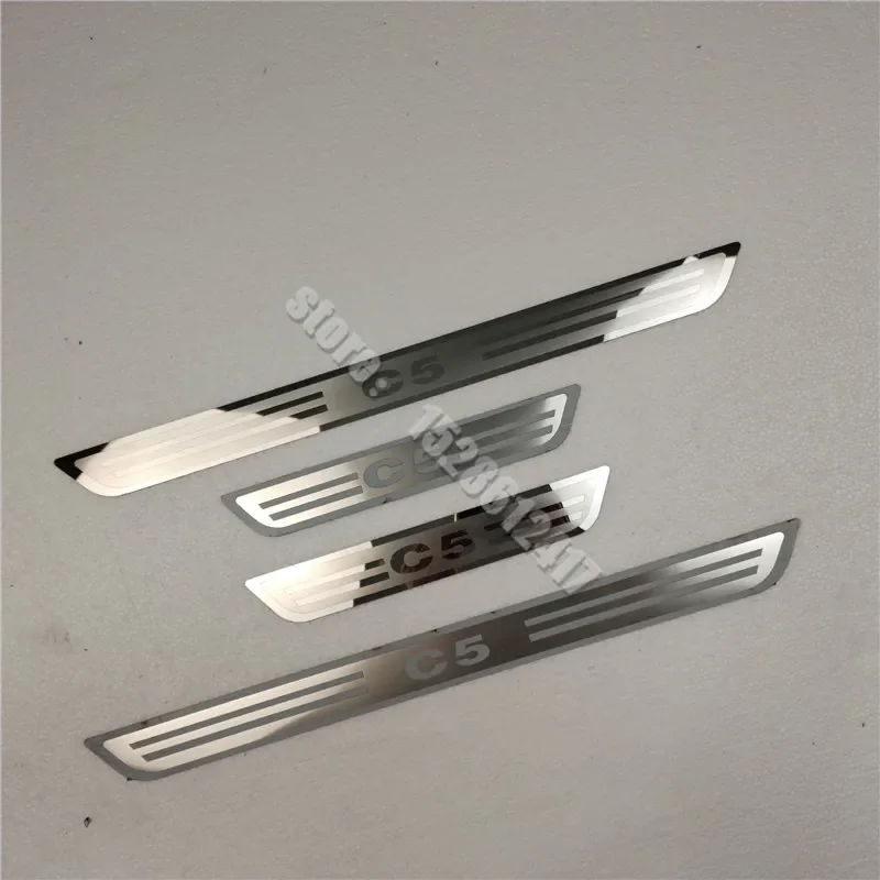 for Citroen C5 2010-2016 Stainless Steel car Scuff Plate/Door Sill Door Sill Scuff Plate Welcome Pedal Car-styling