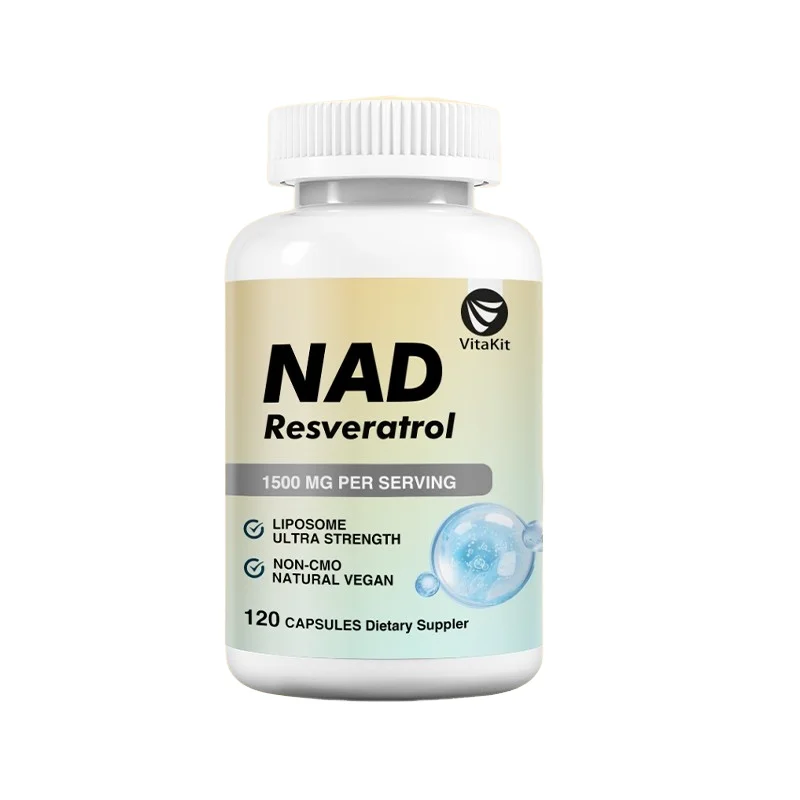 

NAD 1500mg Capsules Liposomal NAD+ Supplement with Resveratrol Help Support Cell Regeneration, Natural Energy, Focus and Memory