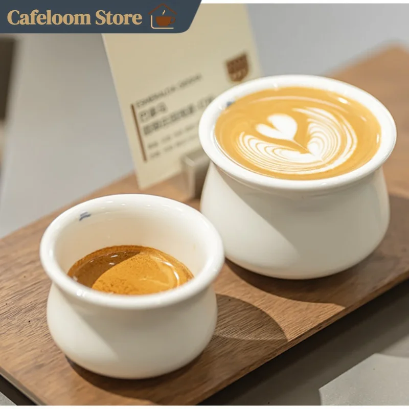 Timemore Trio Espresso Americano Latte Cup Set Ceramic Coffee Tasting Cups Espresso Shot Glasses Pour Over Milk Coffee Mugs - view 3