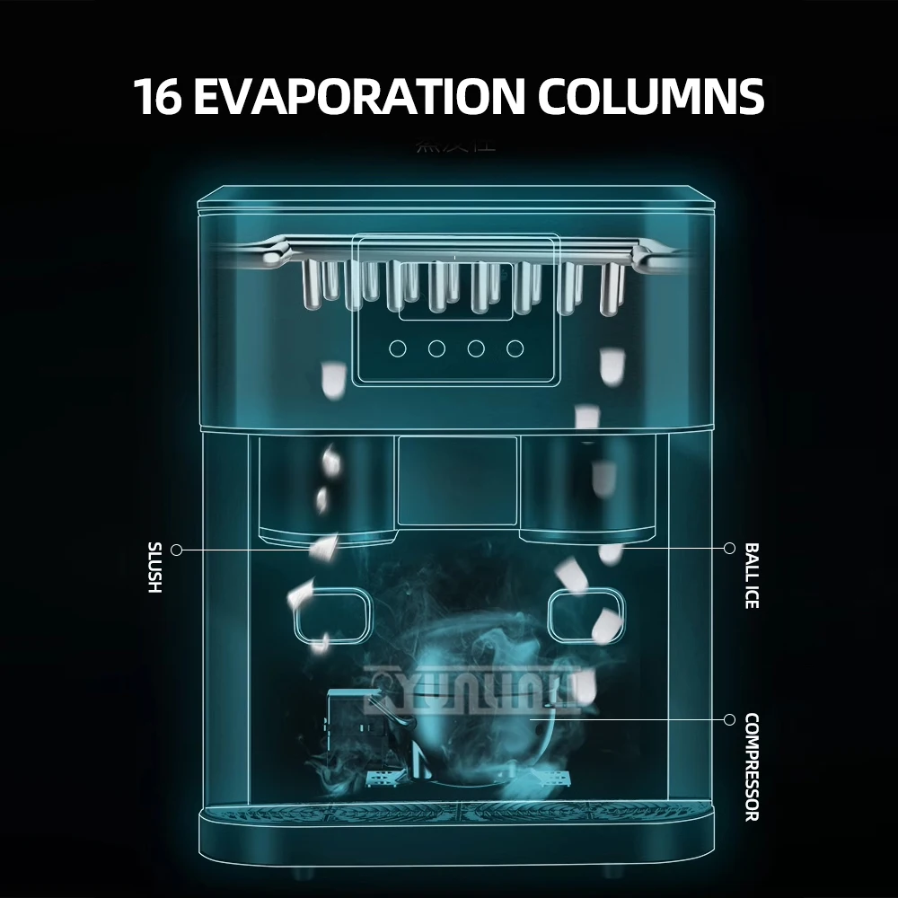 ماكينة صنع الثلج الأوتوماتيكية المحمولة 3 في 1 كسارة الثلج آلة المياه الباردة ماكينة Maquina De Gelo Em Cubos A Glace #6