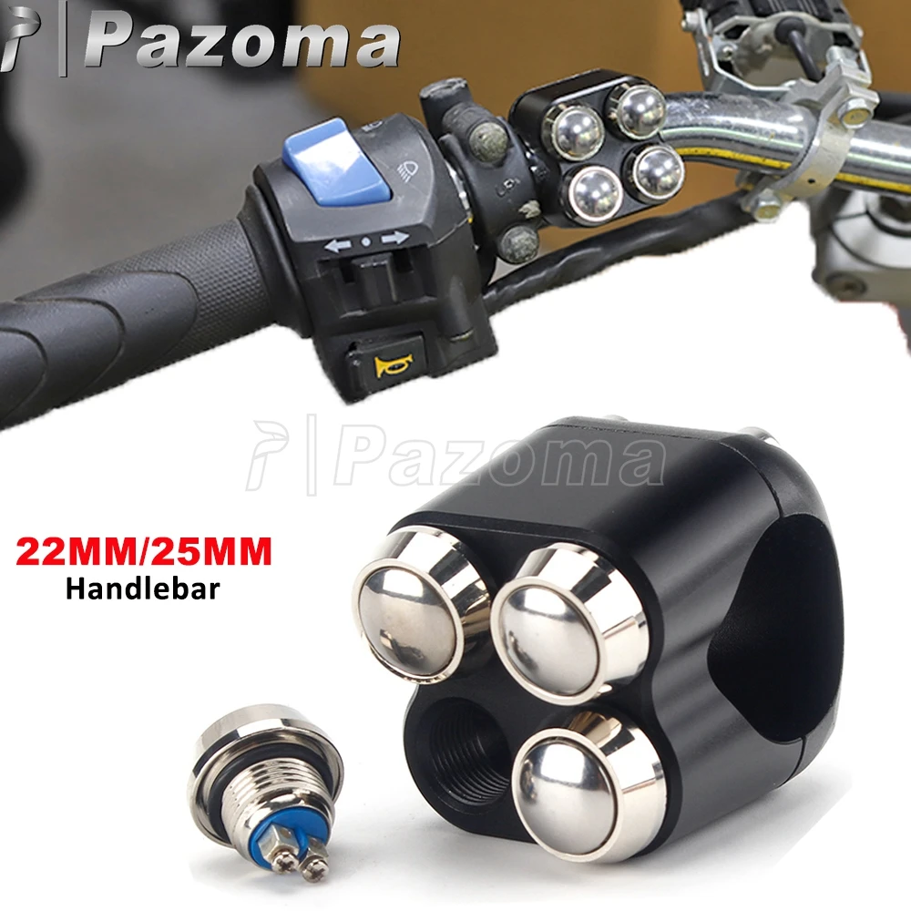 

7/8" 22mm 1" 25mm Handlebar Control Switch Motorcycle Handle Bar Controller Button For Harley Dyna FXDF FXDC FXDB FLD FXDWG FXDL