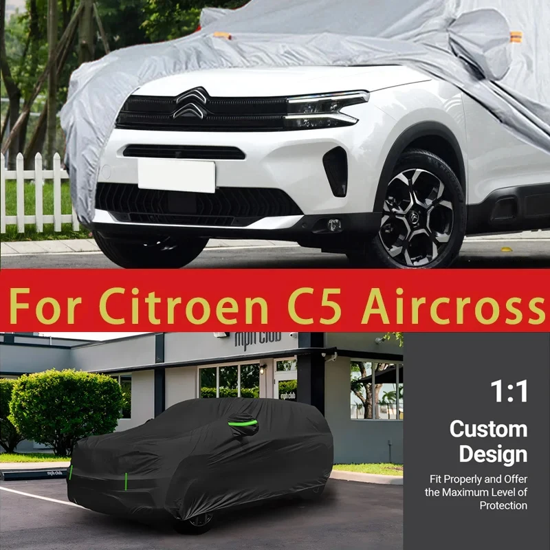 

For Citroen C5 Aircross Outdoor Protection Full Car Covers Snow Cover Sunshade Waterproof Dustproof Exterior Car Accessories