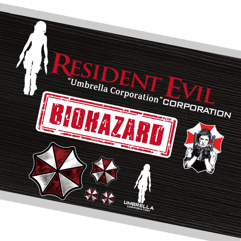 Biohazard Alice Umbrella Corporation Car Stickers Window Ipad Suitcase Handy Vinyl Reflectiv Motorcycle Helmet Decor Accessories