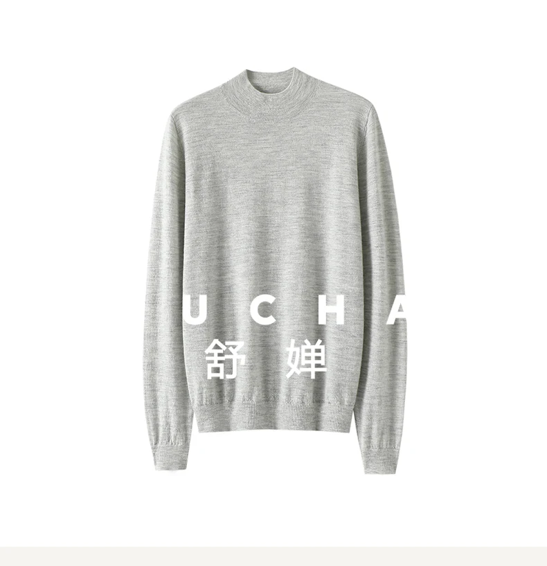 

Worsted 100% Pure Cashmere Shirt Women's Semi-turtleneck Pure Cashmere Sweater Knitted Bottoming Pullover