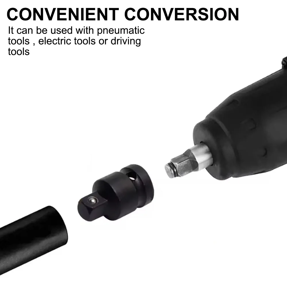 Chiave a bussola Set di utensili manuali Set di chiavi per interruttore a cricchetto Set di chiavi a bussola da 6 pezzi Adattatore per manicotto pneumatico 1/4 1/2 3/8 3/4
