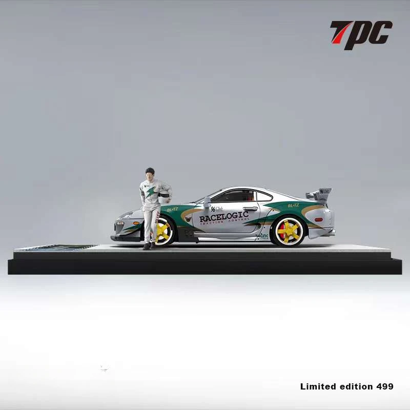 

** Предзаказ ** TPC 1:64 A80 Z серебристо-зеленый ограниченный выпуск 499 литая модель автомобиля