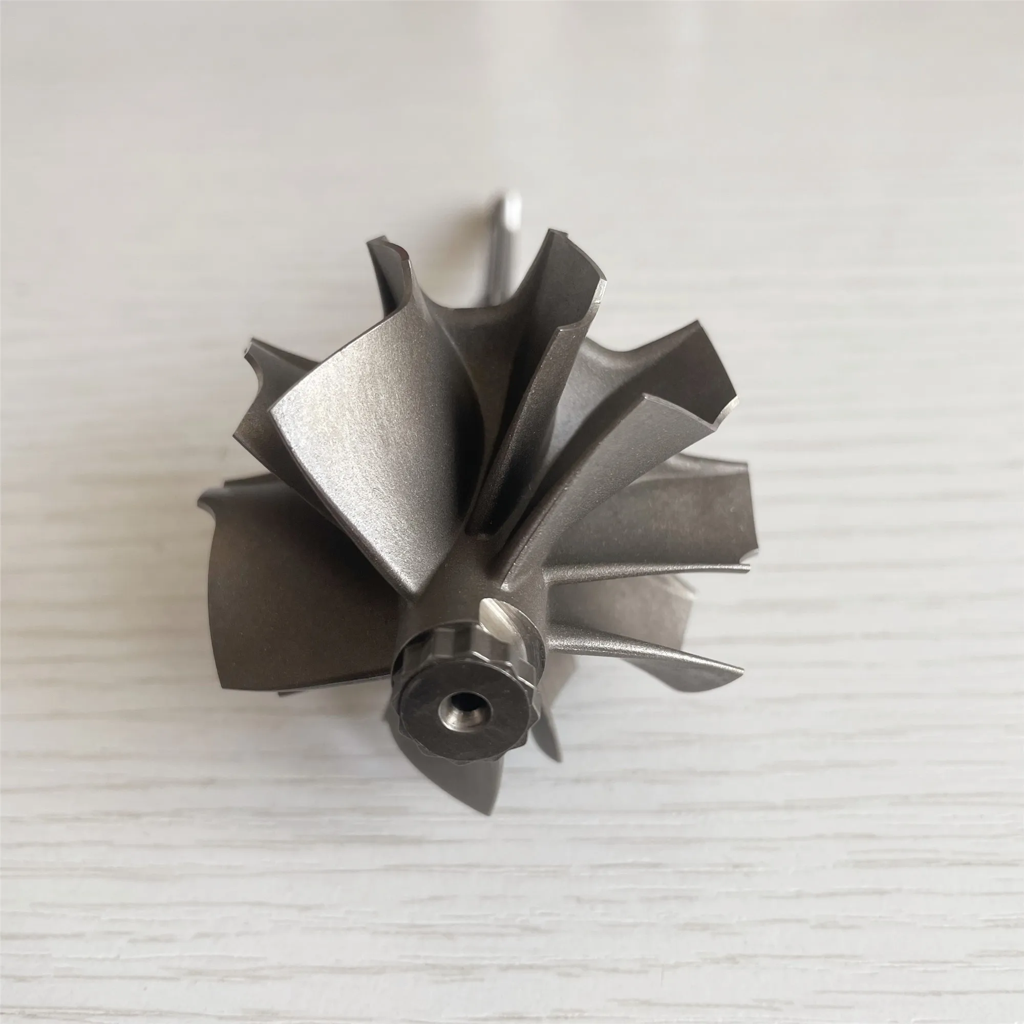 

TD04HLRX TD04HLR Reverse 48.1/53mm 5+5 Blades Turbine Shaft /turbo Wheel /turbo Shaft