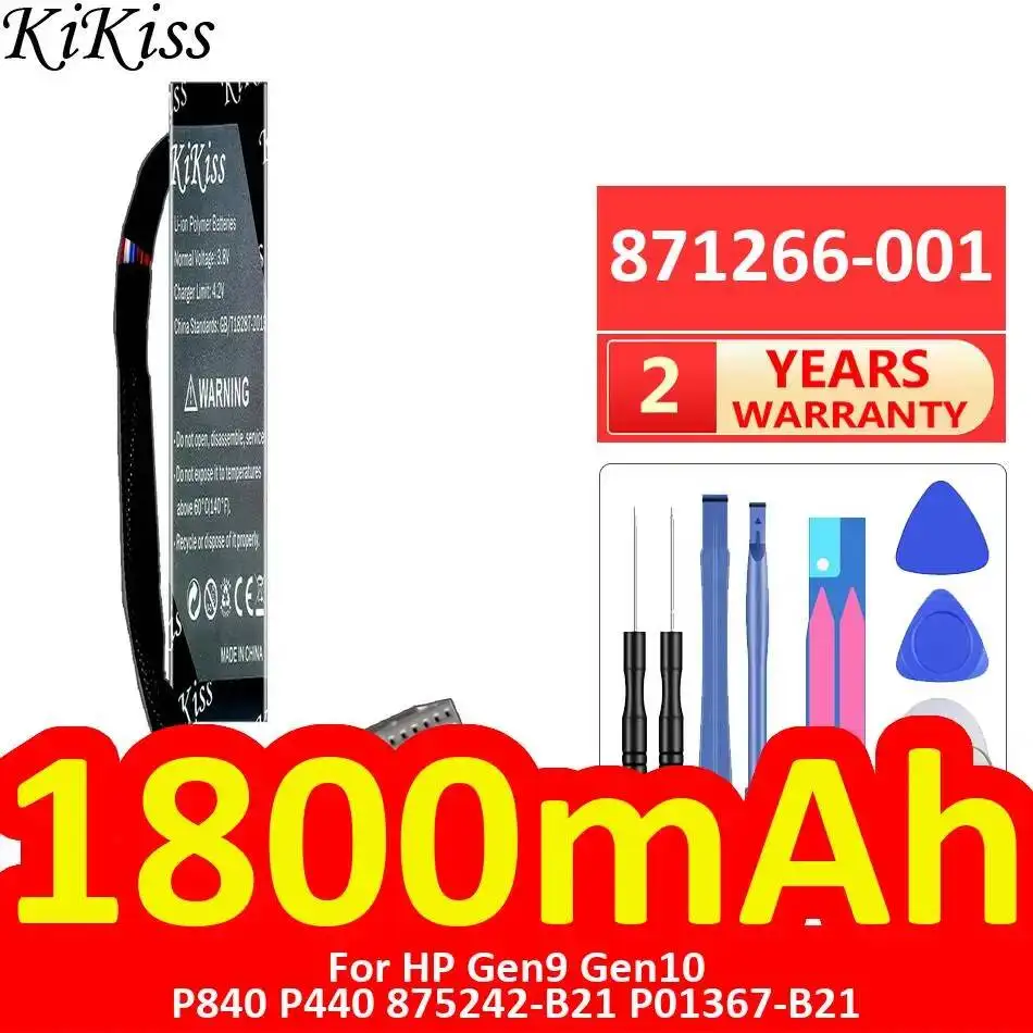 

Server Array Card Battery 871266-001 1800mAh For HP Gen9 Gen10 P840 P440 875242-B21 P01367-B21
