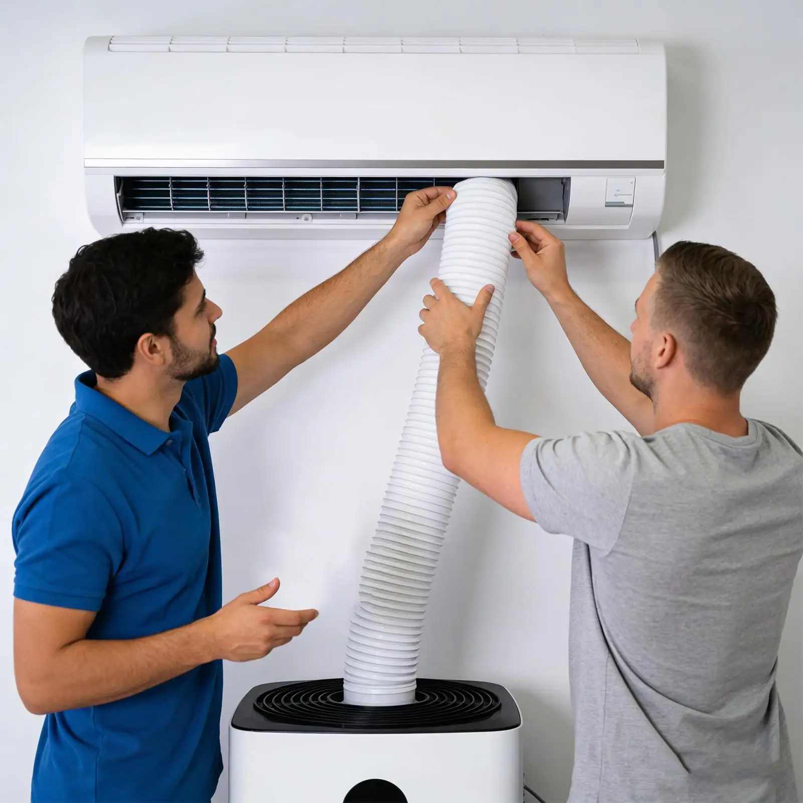 Flexible Portable Air Conditioner Hose Duct Vent Extension for Home Room Bedroom Window Cooling Heating Ventilation Setup