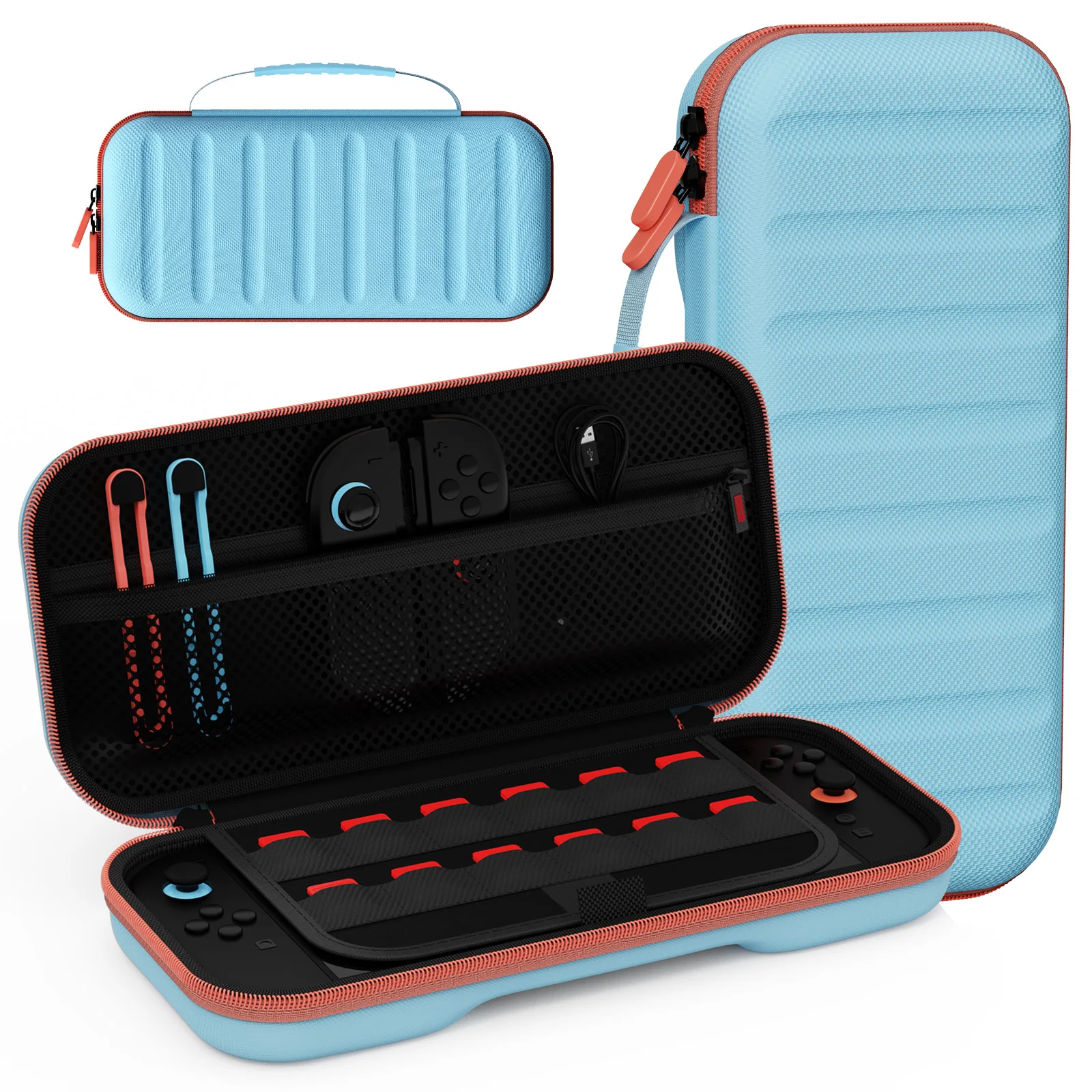 

Портативный футляр для переноски, совместимый с NS Switch 2 (2025), жесткий дорожный чехол для хранения консоли и аксессуаров