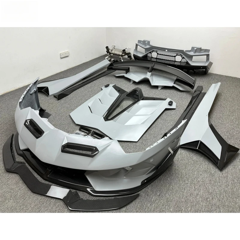 Premium Car Accessories Style Half Dry Body Kits LP700 Carbon Hood Front Bumper Rear Spoi Durable