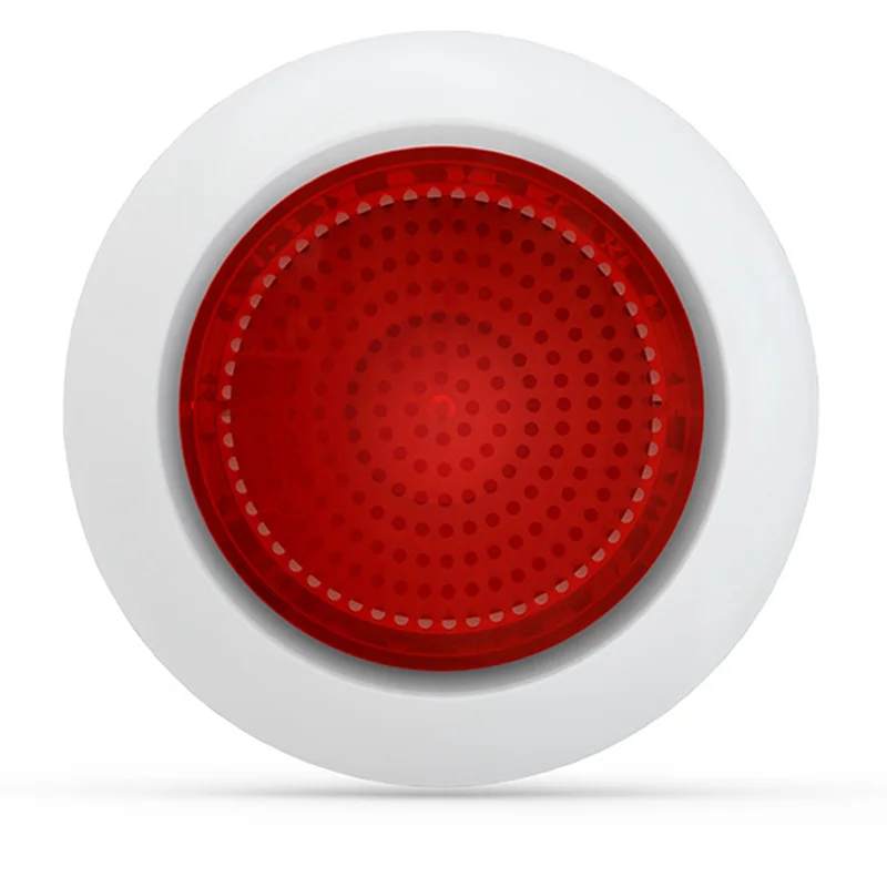 A49T Tuya Sound Light Sensor Built-in 100DB Siren Alarm Linkage Security Protection Control Via APP ZigBee EU Plug