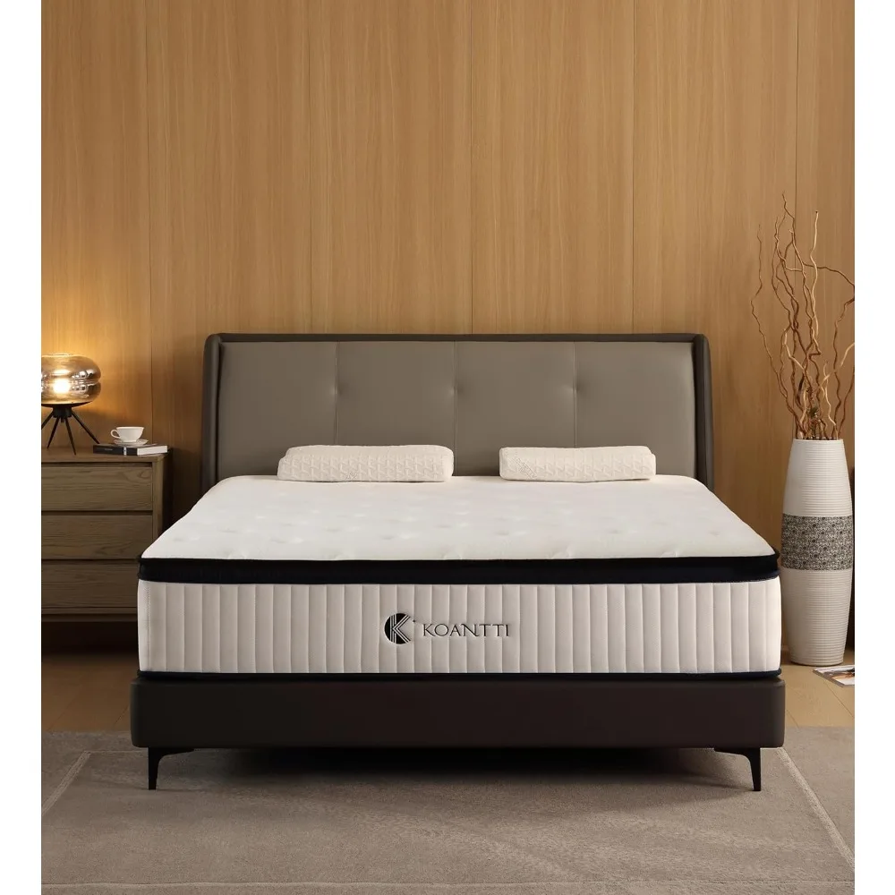 Full Size Mattresses,10 Inch Hybrid Full Mattress in a Box with Memory Foam & Individual Pocket Spring