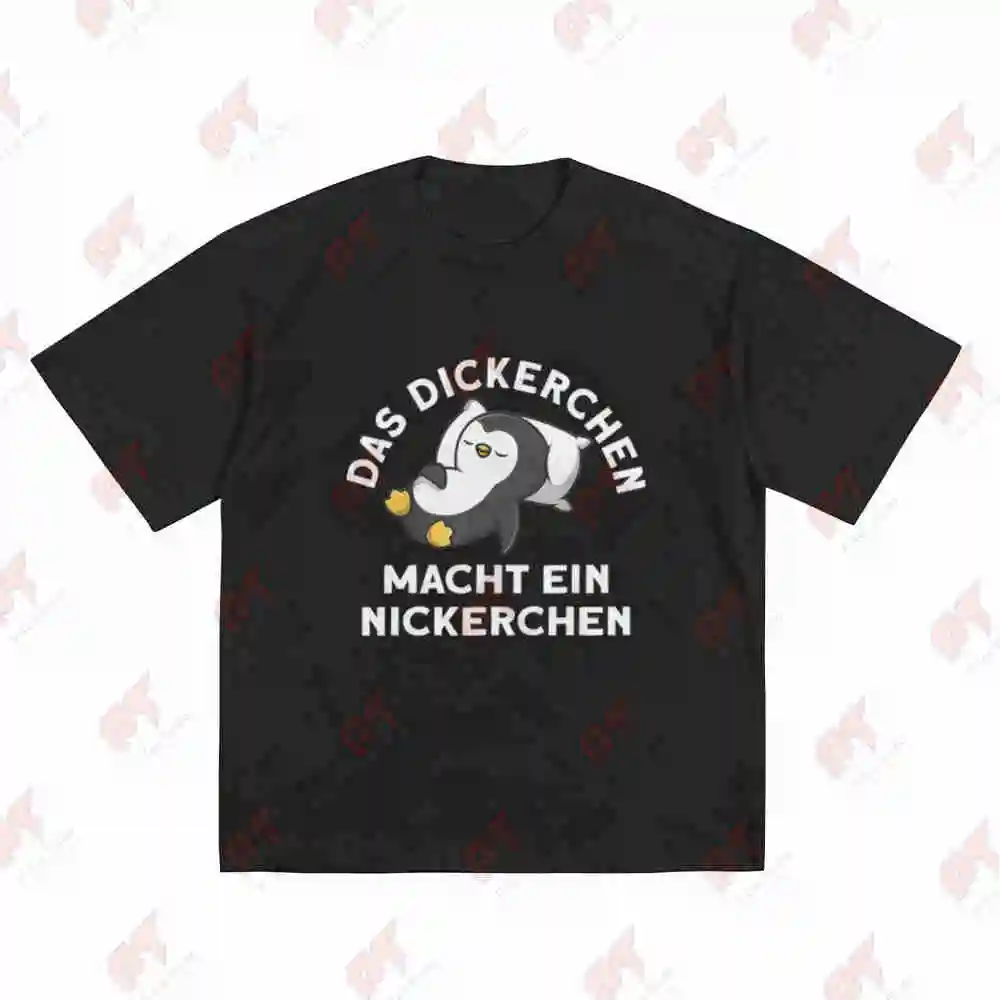 Dickerchen Makes A Nap Penguin Pyjamas Short Sleeve Tee 100% Cotton T-Shirt