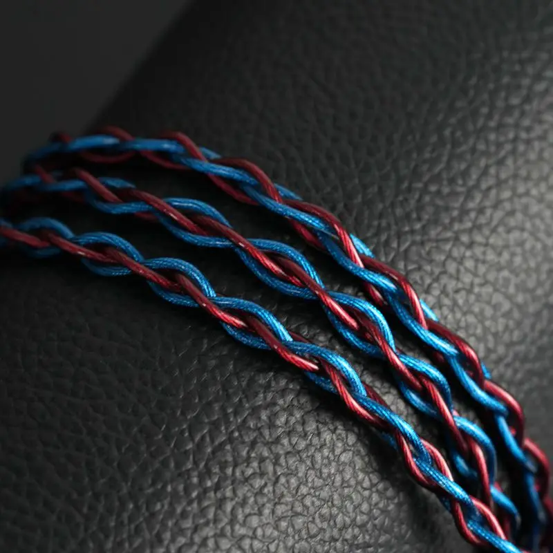 XINHS G08 4-Core Blue Red Fairy OCC Single Crystal Copper Graphene Headphone Cable | HiFi Upgrade Cable with Litz Structure