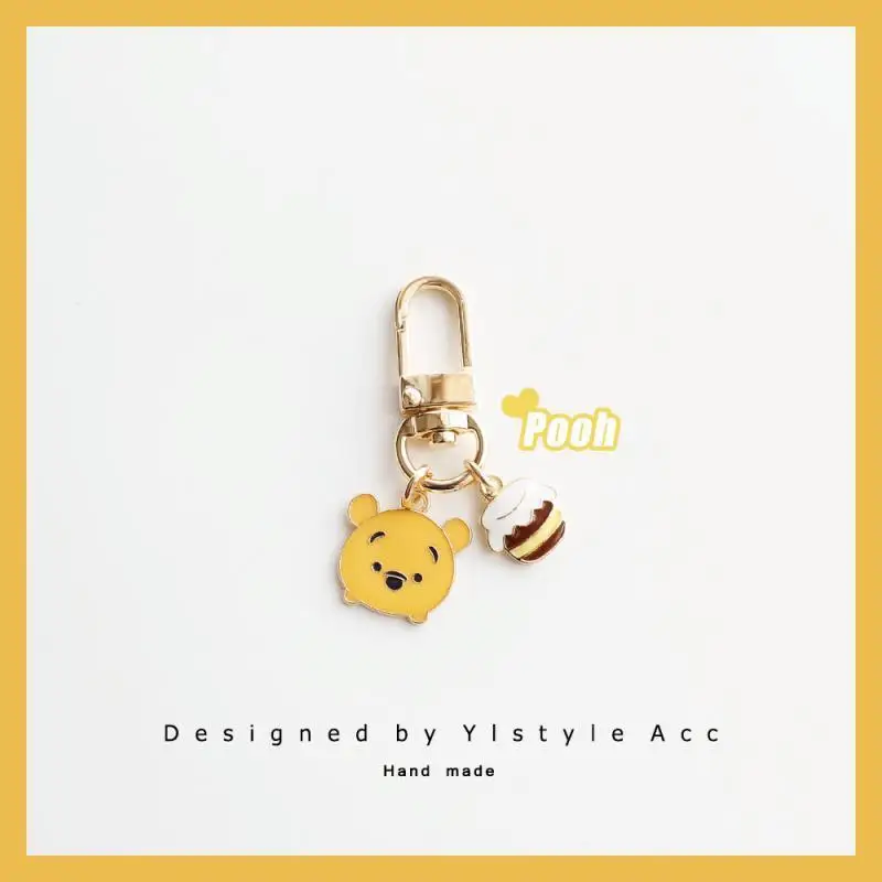 Disney Winnie the Pooh Keychain Tigger Angel Action Anime Figure Cute Cartoon Backpack Keyring Pendant ornament children Gifts