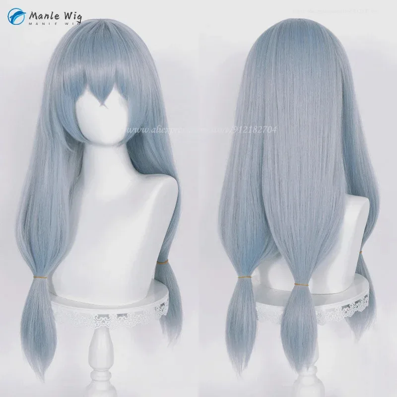 

vivi 2025 Anime Cosplay Long Blue Grey Mahito Wigs Heat Resistant Synthetic Hair Halloween Party + Wig Cap