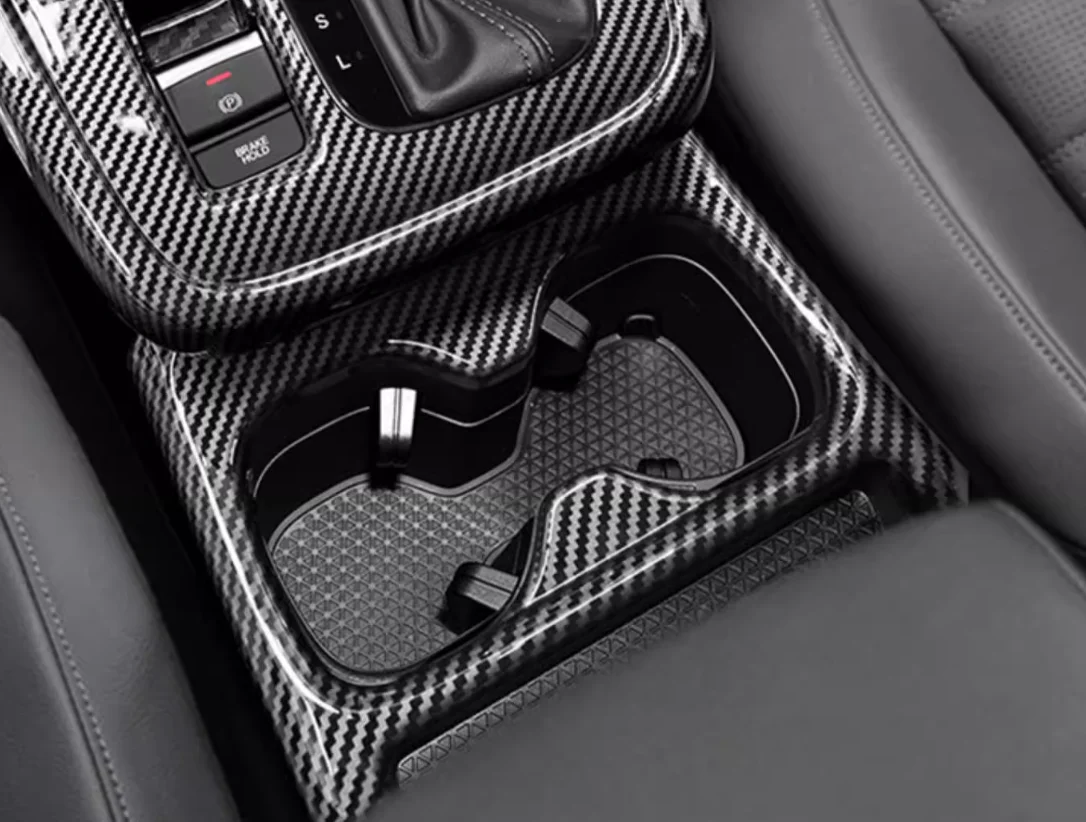 

Suitable for Honda CRV 2023 2024 water Cup frame ABS decoration Auto Parts carbon fibre Peach wood Bright black