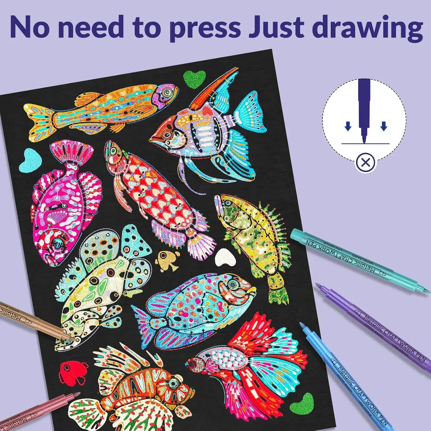 علامات طلاء معدنية، أقلام طلاء أكريليك للرسم الصخري، السيراميك، الخشب، القماش، البلاستيك، الزجاج، صنع البطاقات، الحرف اليدوية ذاتية الصنع، سن 1 مم