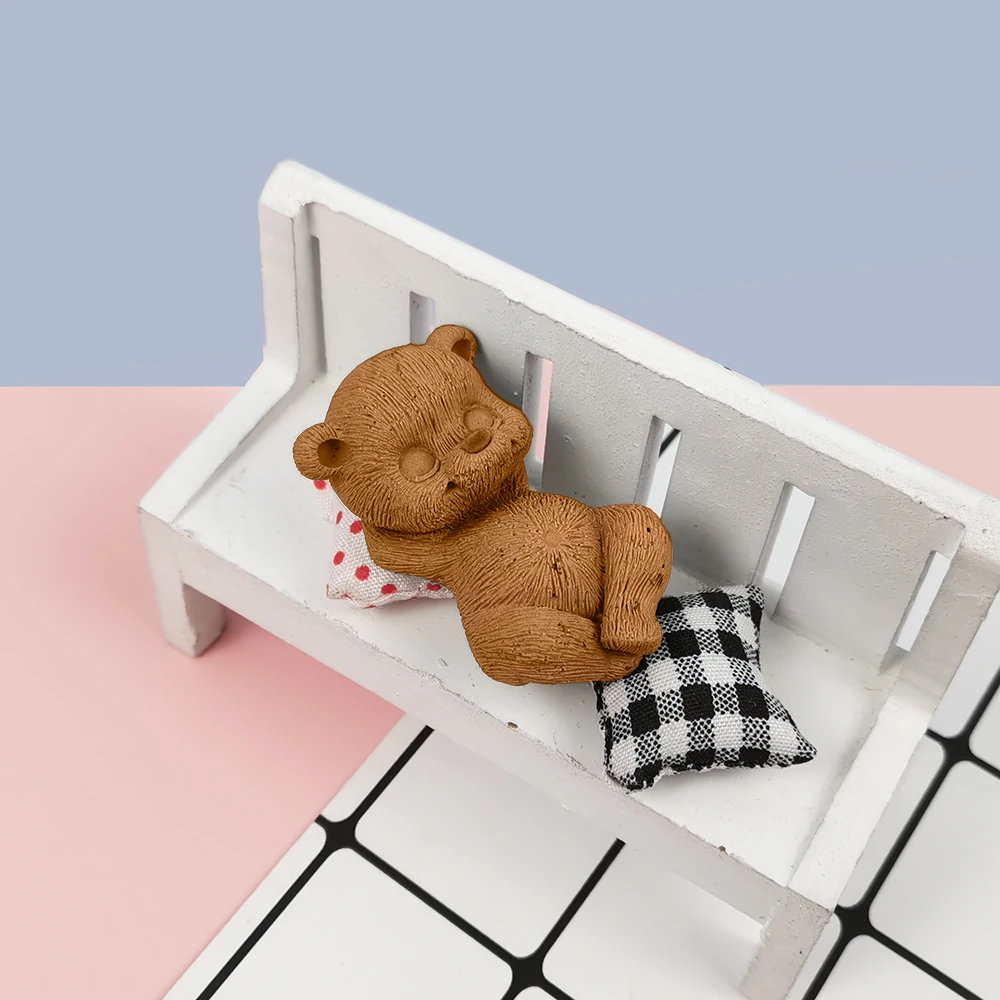 

Силиконовая форма в форме мишки с животными, помадки, торта