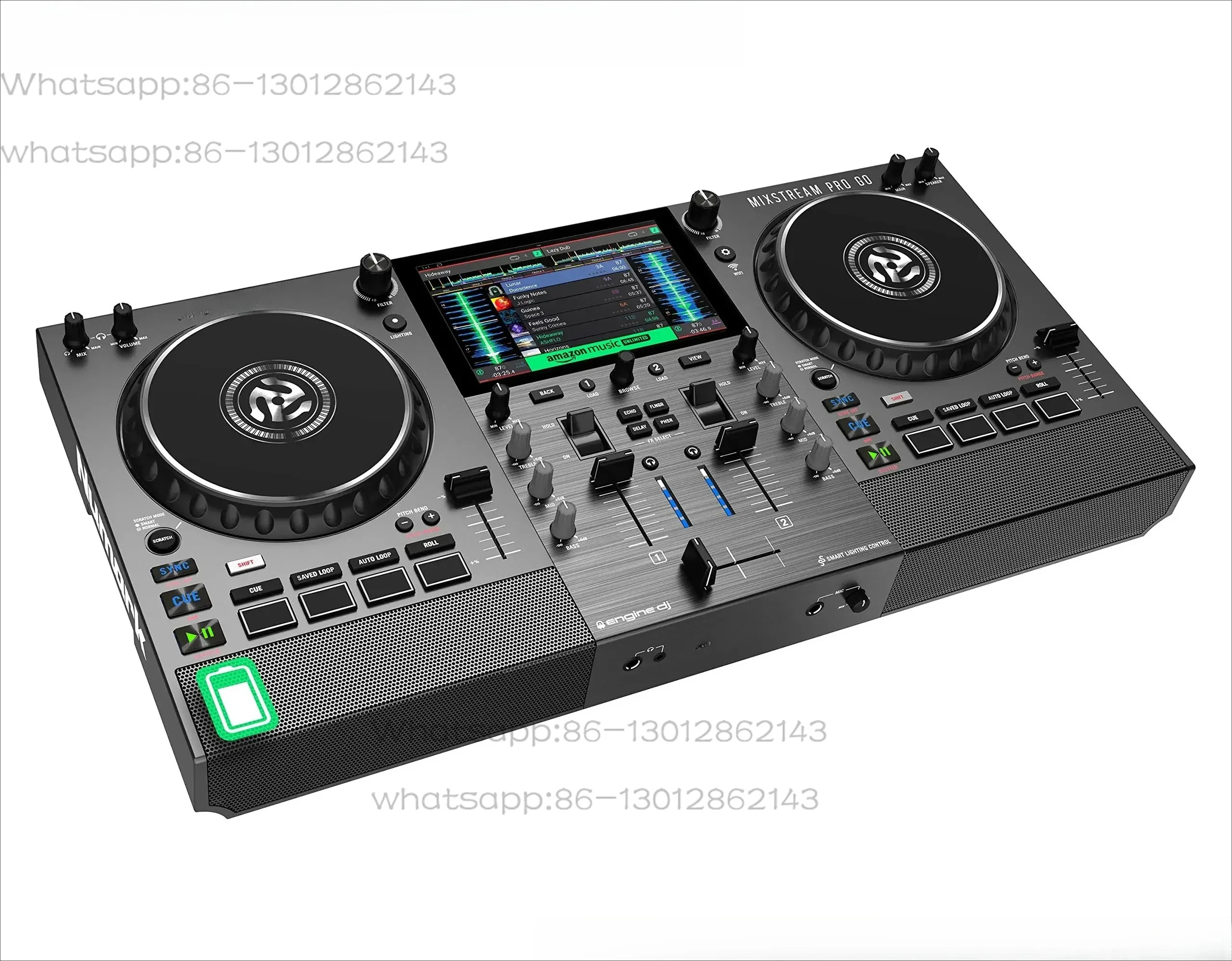 Controlador de DJ Autónomo Numark Mixstream Pro Go con Batería, 100% de Descuento