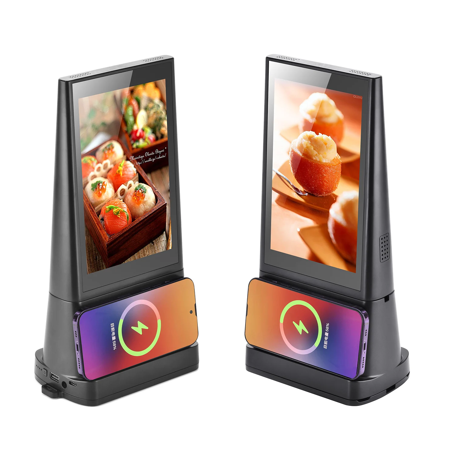 المنتجات الرائجة 2024 الوافدين الجدد المزدوج 8 بوصة عرض الإعلانات الرقمية إلكترونيات شحن محطة الطاقة من الصين #2