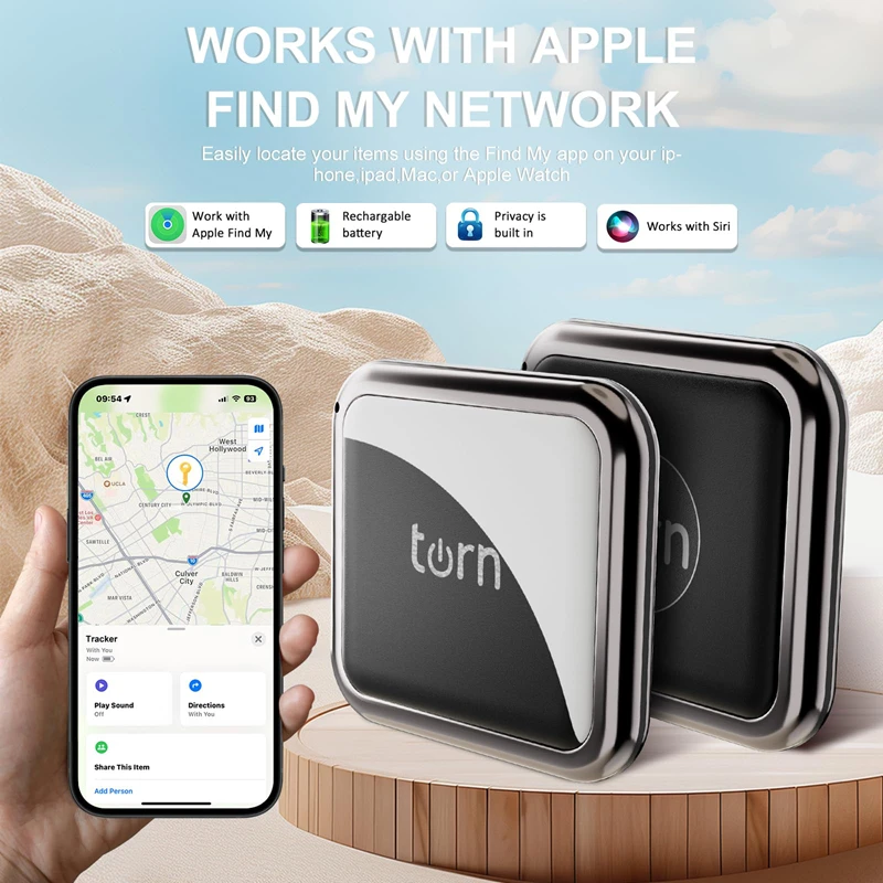 

Мини-воздушный трекер, умный Bluetooth, предметы, работают для Apple Find My (только iOS), местоположение по всему миру для кошек, собак, ключей, кошелька