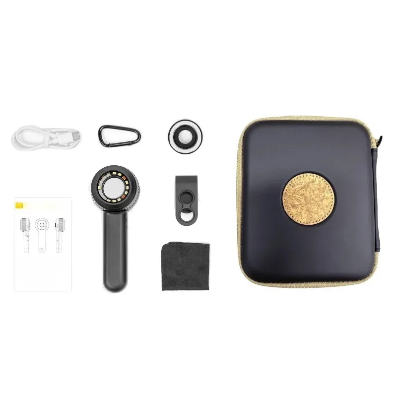 DE-3100 examine moles dermoscopic lens with double light  dermoscope the best dermatoscope with mobile phone in the world