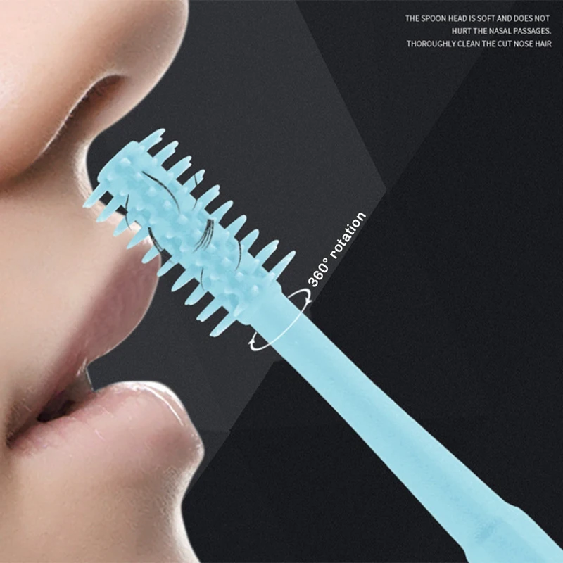 X17A 2025 NEW-2-In-1 Nasal Hair Cutter, Double Sided Nose Hair Knife, Portable Manual 360° Rotating Nose Hair Trimmer