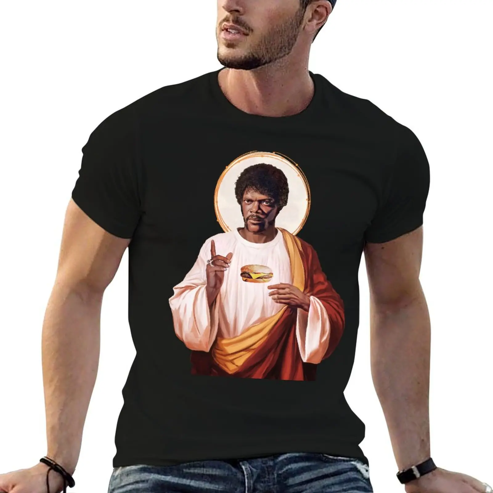 

Saint Jules Winnfield T-Shirt graphic t shirts for man t shirts for man cotton T-Shirt