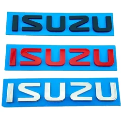 ISUZU letter emblem front badge Car stickers for ISUZU D-MAX  I II WFR VAN NFR ATV TROOPER 100P 600P head logo refit accessories