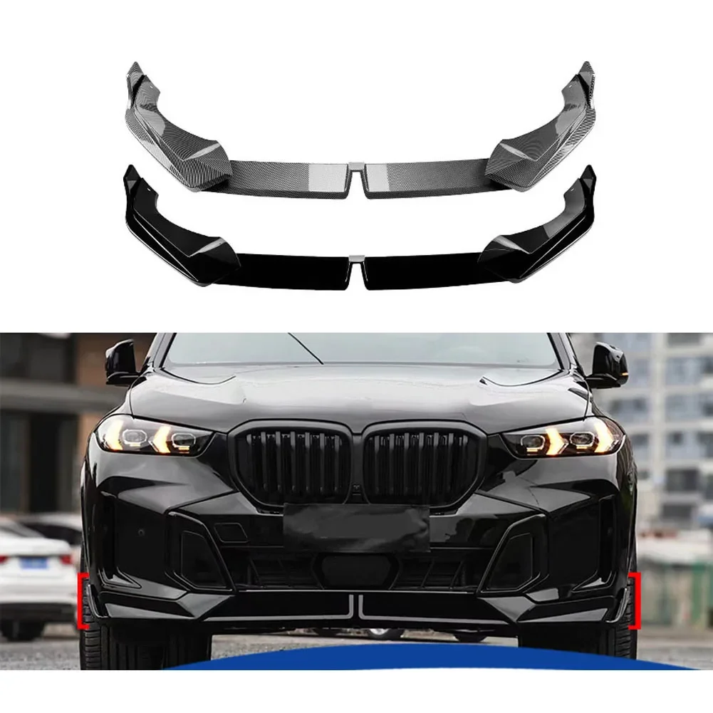 3 Stage Front Lip Splitter Spoiler Side Lower Splitters Body Kit For BMW X5 G05 LCI M Sport 2023+MP