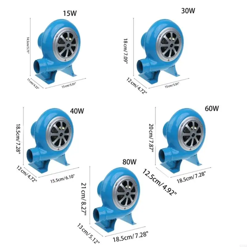 Q39B BBQ Fan PWM Blower 12V 15/30/40/60/80W تدفق الهواء الكبير لمراوح مع كابل مقطع 2M للتخييم رحلة نزهة BBQ
